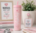 Personalized Nurse Tumbler – Custom RN Name Cup