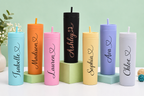 Personalized Floral Skinny Tumbler – Custom Gift Cup